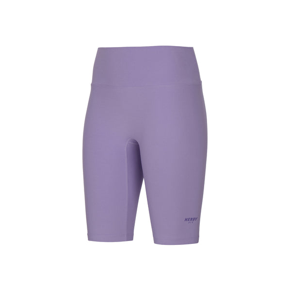 [NERDY FIT] Slim Cotton Biker Shorts Light Purple