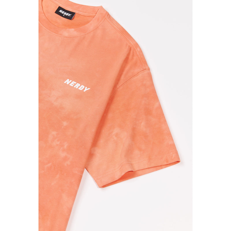 Ice Dyeing 1/2 Sleeve T-shirt Orange