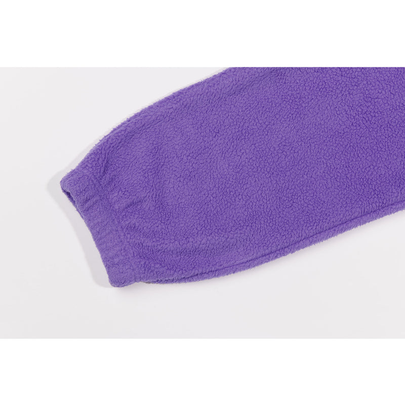 Fleece Jogger Pants Purple