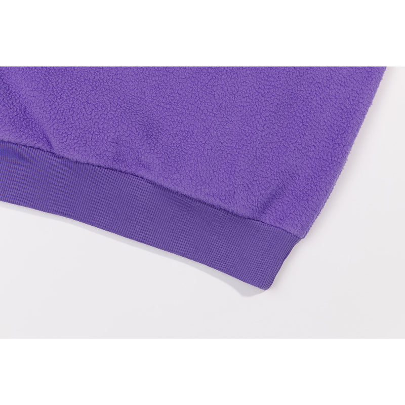 Fleece Sweatshirt Purple