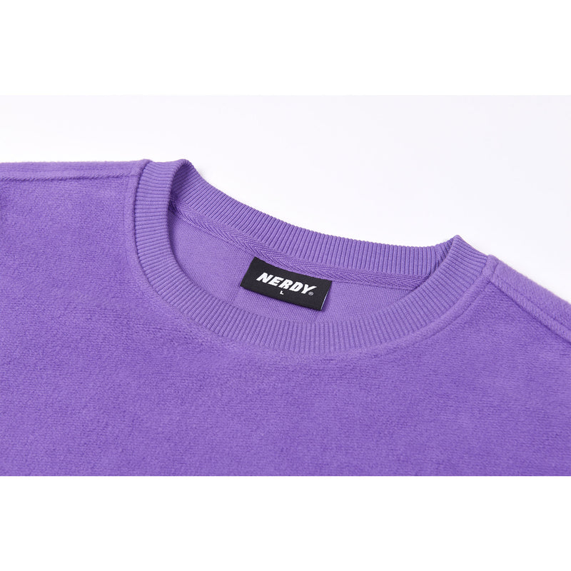 Reversed Fabric Sweatshirt Purple