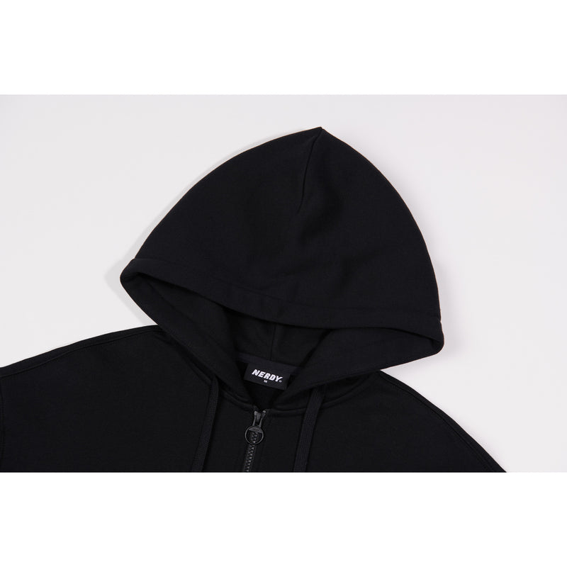 [21FW] Essential Brushed Hoodie Zip-up Black