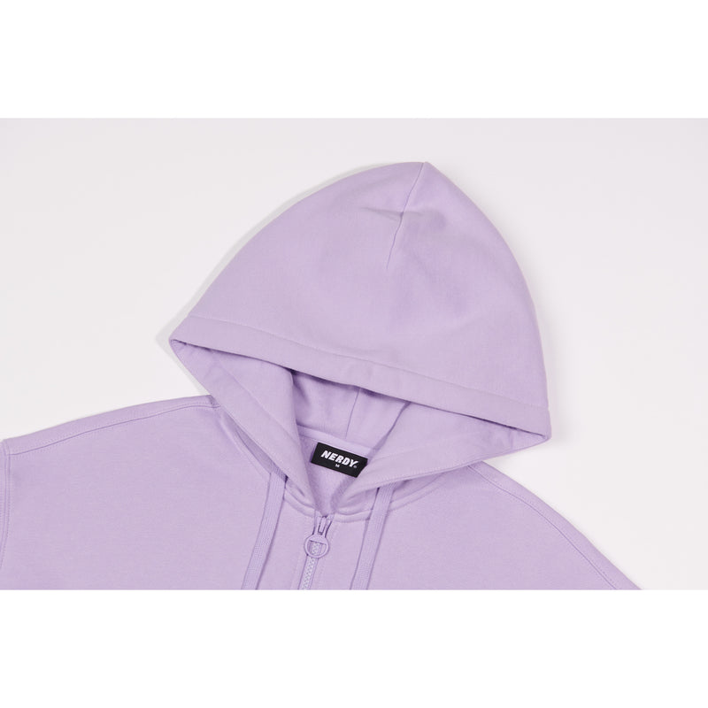 [21FW] Essential Brushed Hoodie Zip-up Light Purple